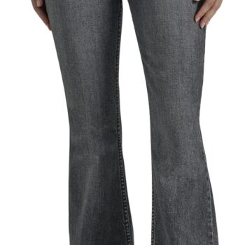 Womens  Mid Rise Flare Jean
