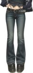 Bell Bottom Jeans for Women Flare Stretchy Mid-Low Rise Skinny Denim Pants Trendy Fall 90s Outfits