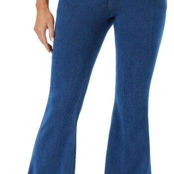 Bell Bottom Jeans for Women Trendy Crossover Stretchy Jeans Flare Leggings with Pockets  Butt Lifting Jeggings